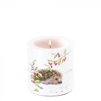 Art.No.39216595- Свещ малка Hedgehog in winter от 