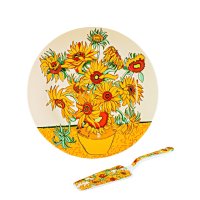 Art.No.761798- Плато за торта с лопатка Слънчогледи от 