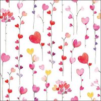 Art.No.13318125- Салфетки  Hearts garlands от 