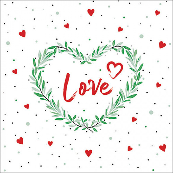 Салфетки Lots of love red