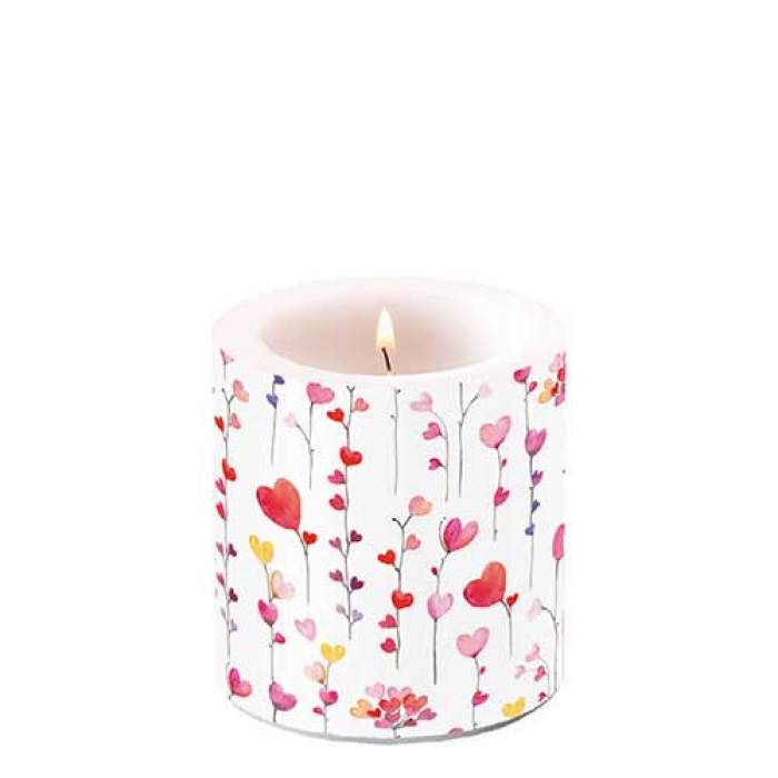 Свещ Hearts garlands