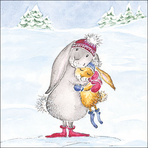 Салфетки Snow rabbits