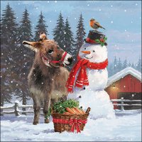 Art.No.33317885- Салфетки Donkey with snowman от 