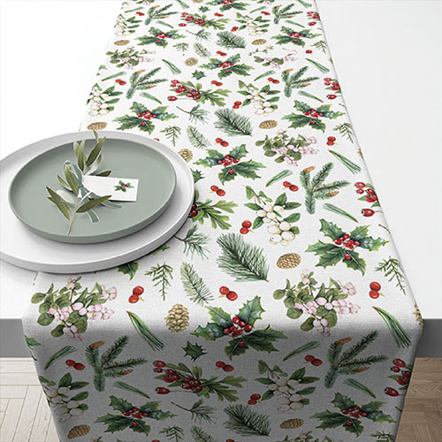 Тишлайфер Winter greenery white