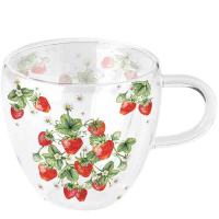 Art.No.14418395- Чаша стъкло Bunch of strawberries от 