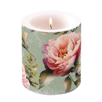 Art.No.19218130- Свещ Peonies composition green от 
