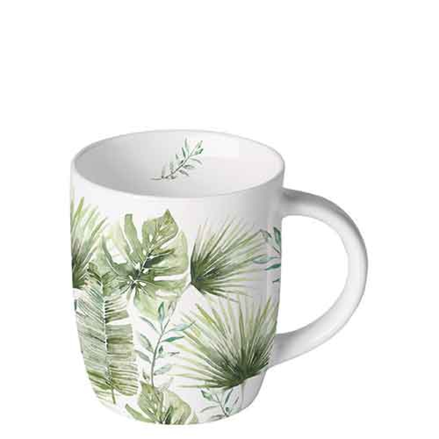 Чаша Jungle leaves white