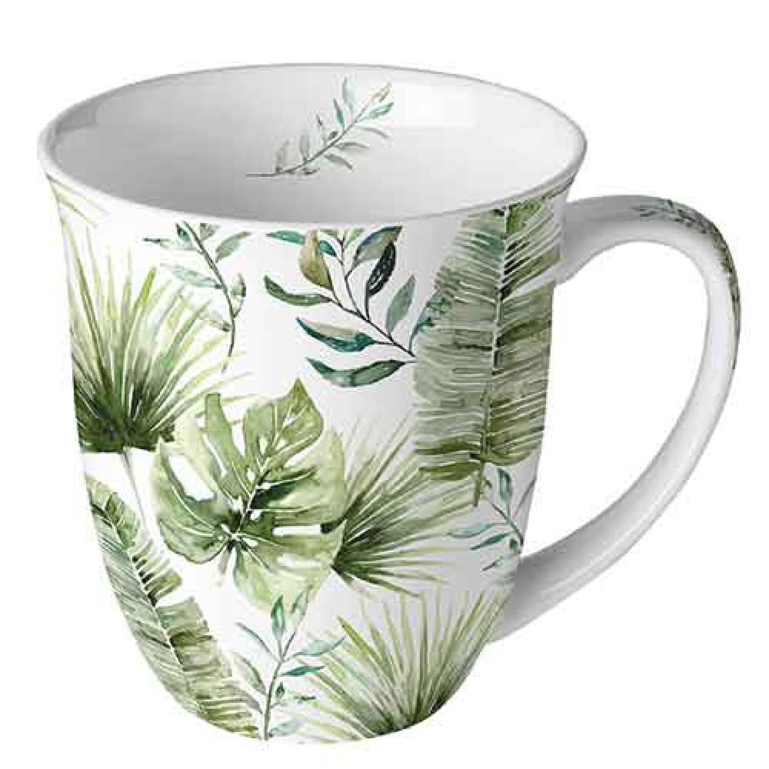 Чаша Jungle leaves white