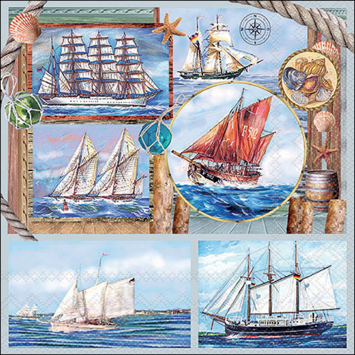 Салфетки Sail away