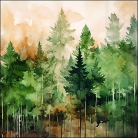 Art.No.13318825- Салфетки Evegreen trees от 