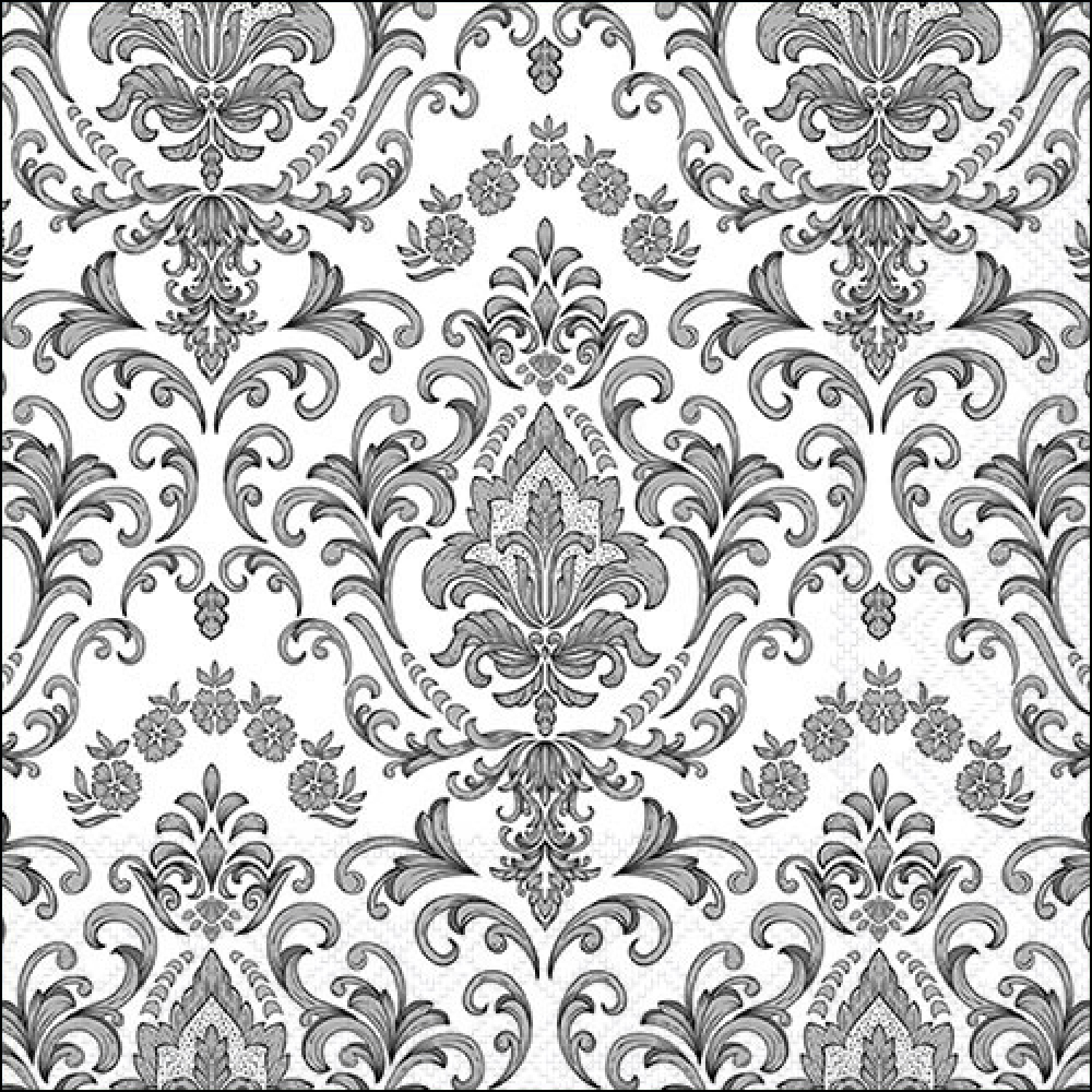 Салфетки Baroque ornament silver