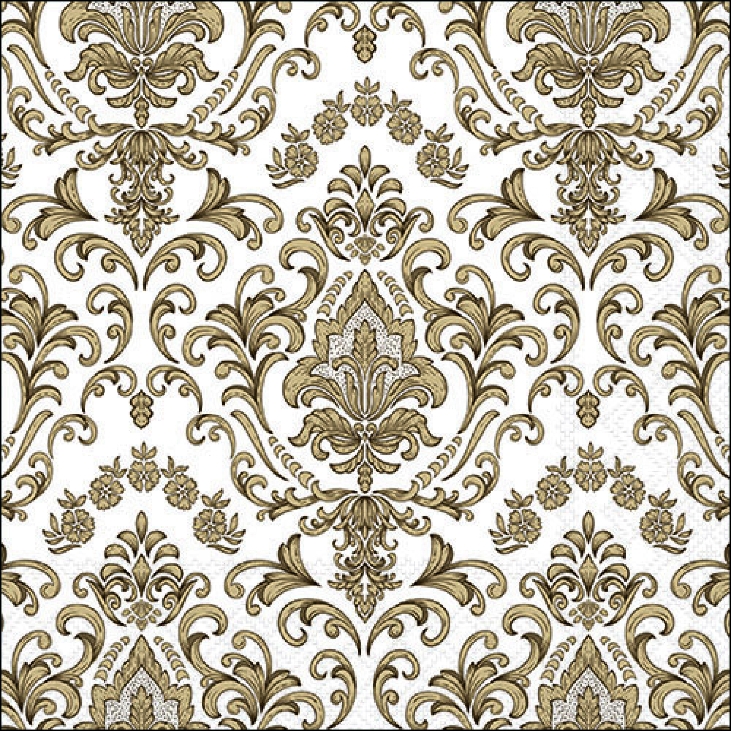 Салфетки Baroque ornament gold