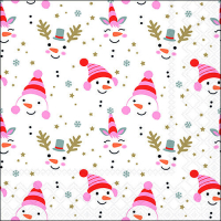 Art.No.33318850- Салфетки Funny snowmen от 
