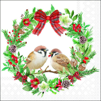 Art.No.33318870- Салфетки Sparrows in wreath от 