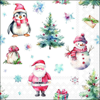 Art.No.33318960- Салфетки Christmas trio white  от 