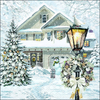 Art.No.33319020- Салфетки Christmas house от 