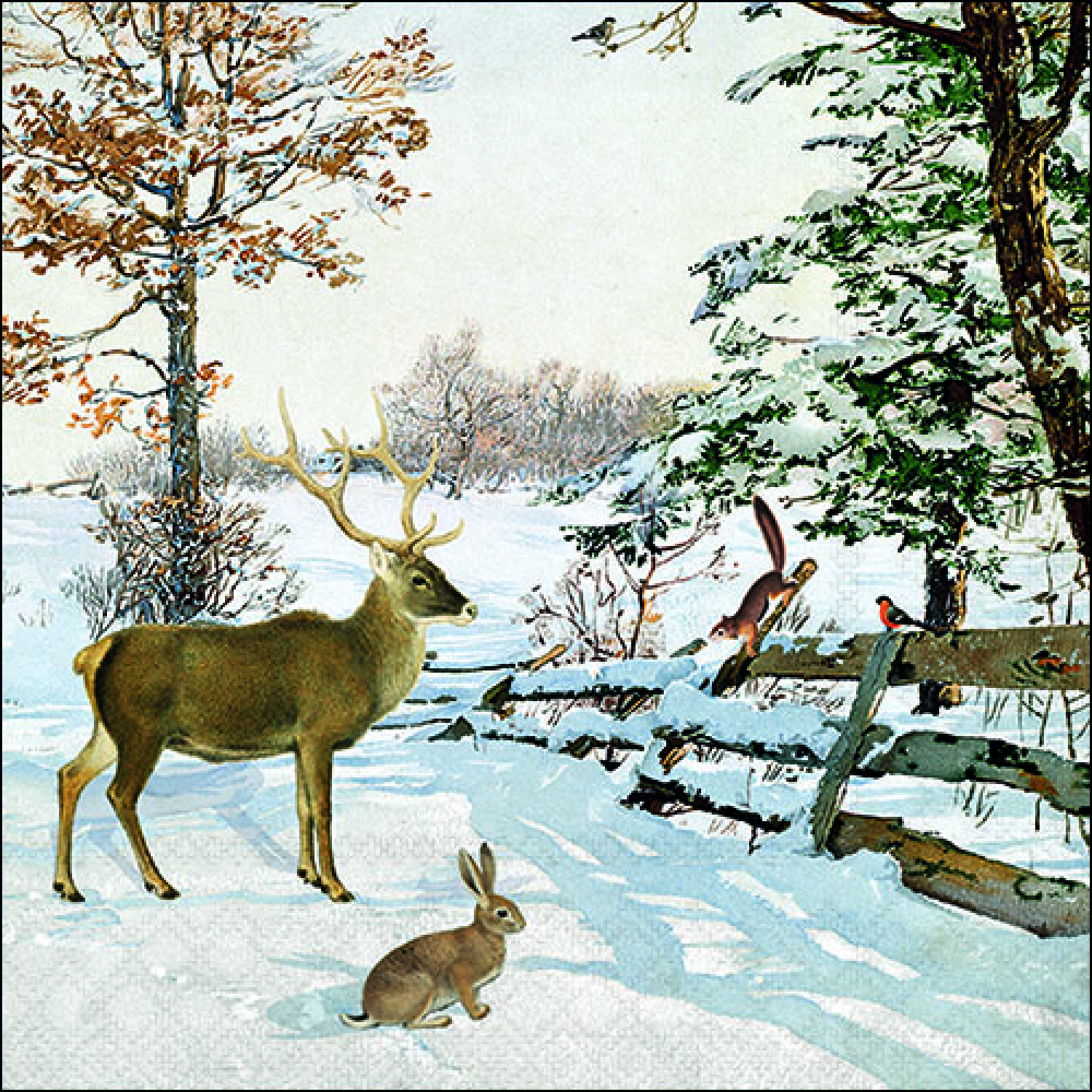 Салфетки Winter eveninig talk