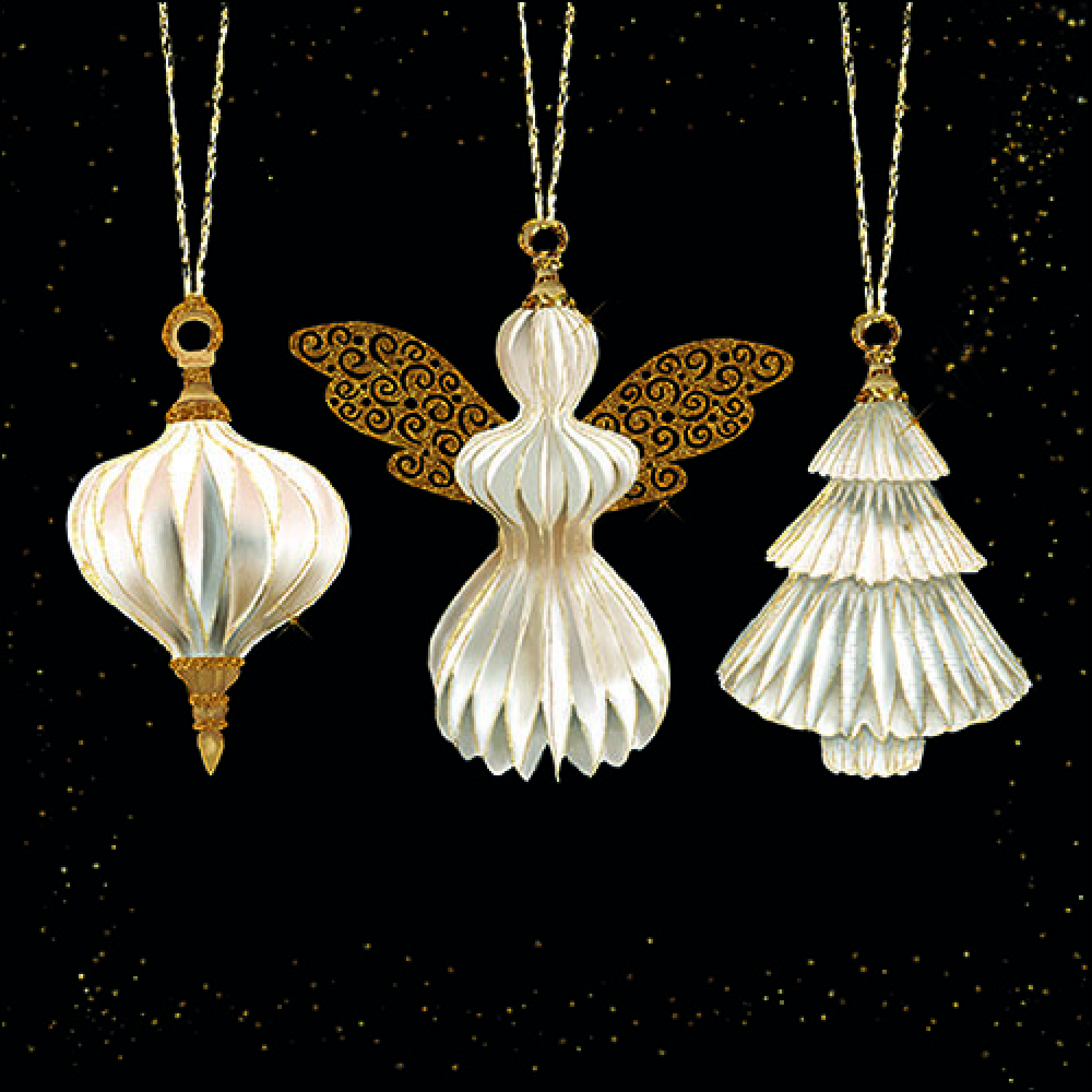 Салфетки Paper ornaments black