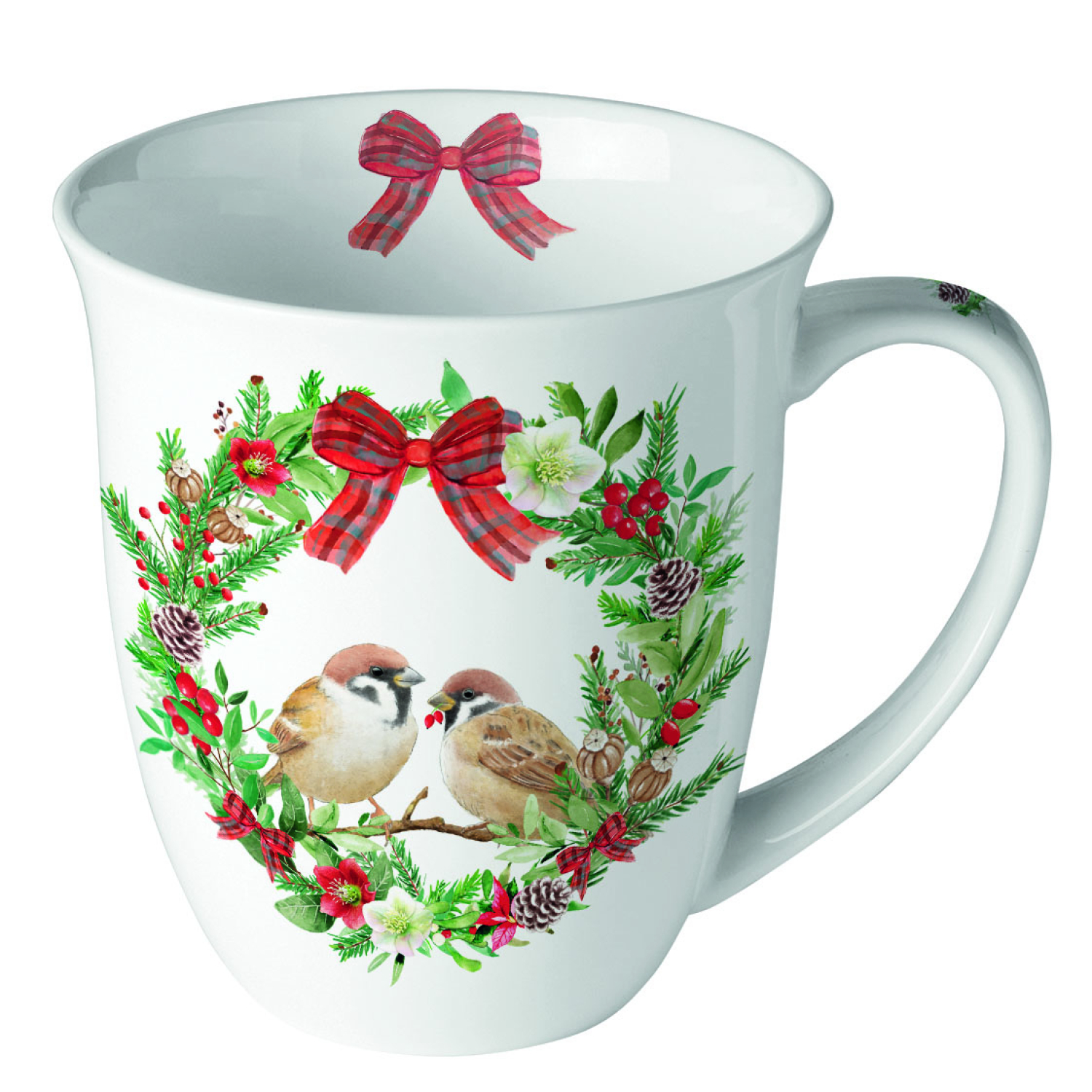 Чаша Sparrows in wreath