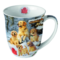 Art.No.38418885- Чаша Golden retriever puppies от 