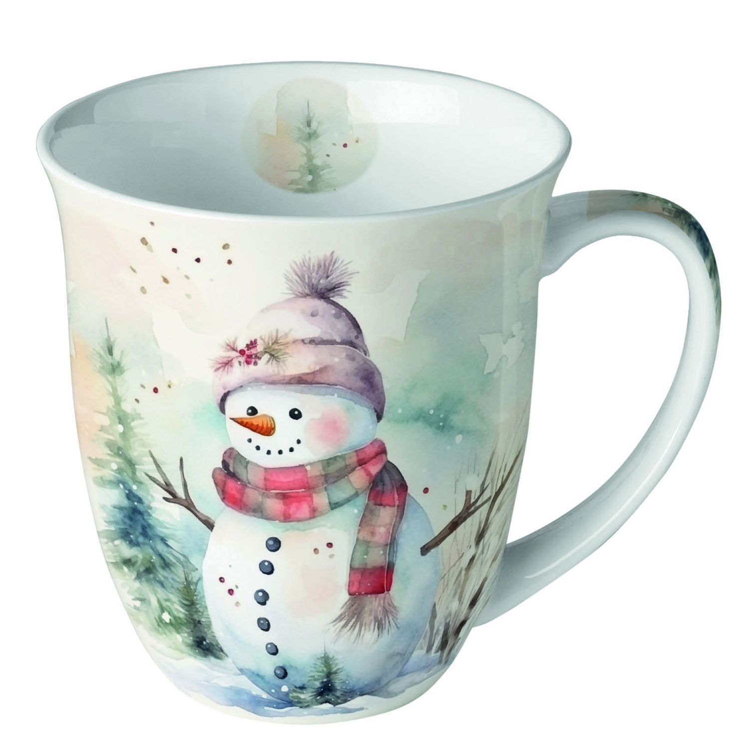 Чаша Snowman in nature