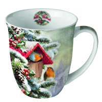 Art.No.38419100- Чаша House with robins от 