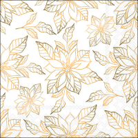 Art.No.33318951- Салфетки Poinsetia outline gold от 