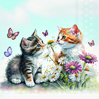 Art.No.13319355- Салфетки Kittens in flower field от 