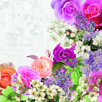 Art.No.13319495- Салфетки Mixed flower border от 