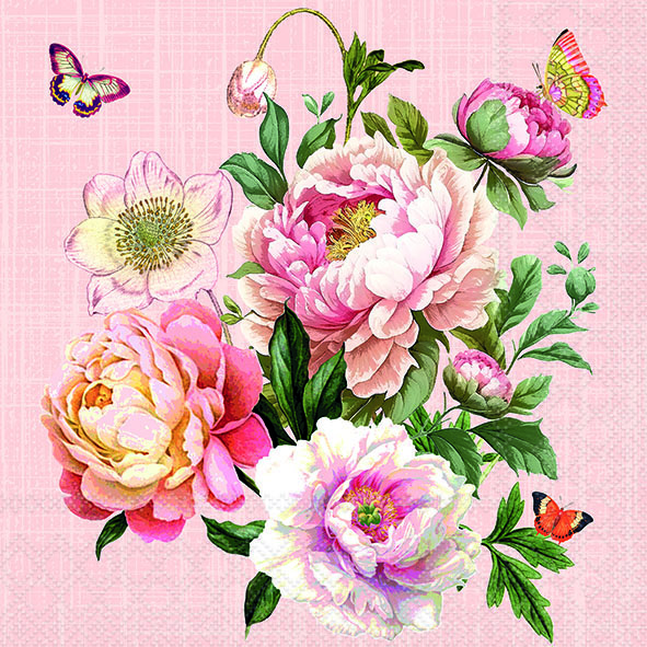 Салфетки  Peony bouquet