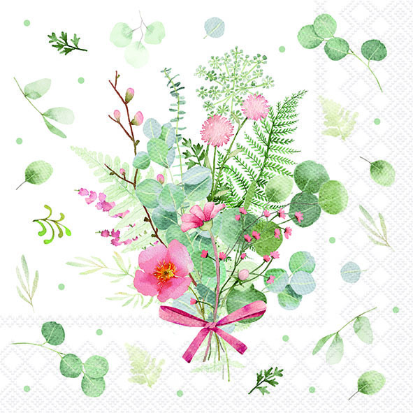Салфетки Eucapyptus and fern bouquet