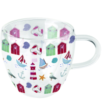 Art.No.14419740- Двустенна стъклена чаша Nautical items от 