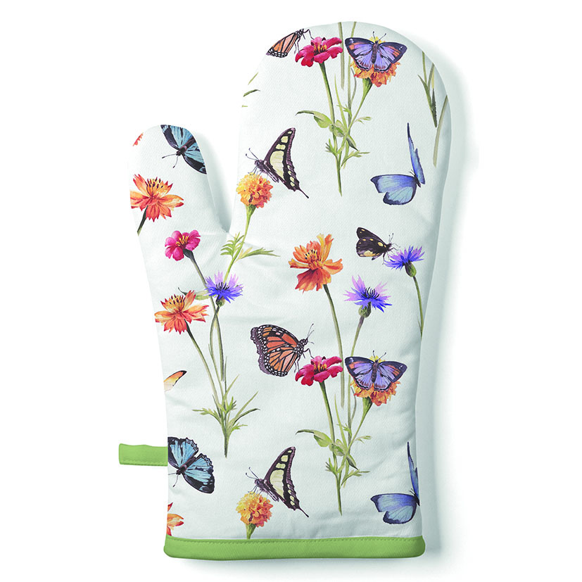 Ръкавица за топло Buterfly garden white