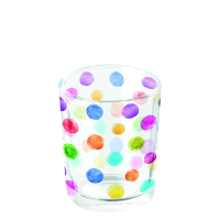 Art.No.17319315- Свещник за чаена свещ Polka dots white от 