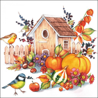 Art.No.13310945- Салфетки Autumn birdhouse от 