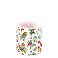 Art.No.39219955- Свещ Birds in winter от 