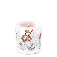 Art.No.39220095- Свещ Sporty snowmen от 