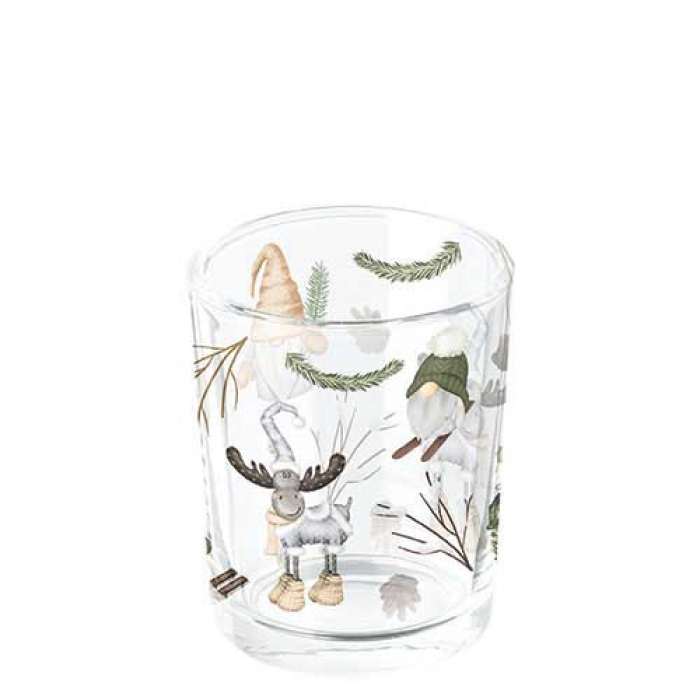 Свешник за чаена свещ Forest gnomes white