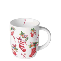 Art.No.38220200- Чаша X Mas stockings white от 